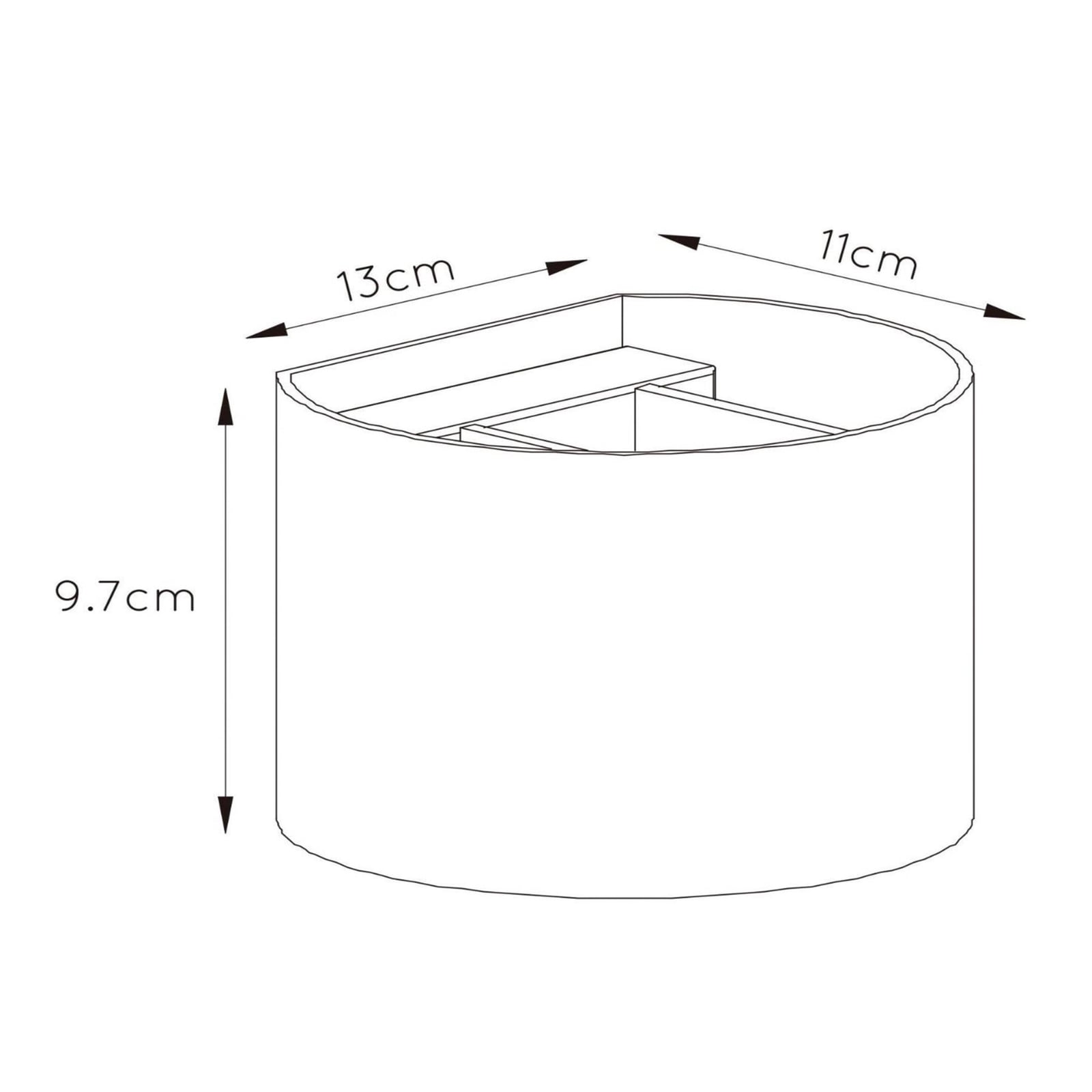 LED vegglampe Xio rund matt gull dimbar G9 - bakside