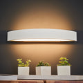 LED-vegglampe Yona matt hvit 37,5 cm varmhvit forfra