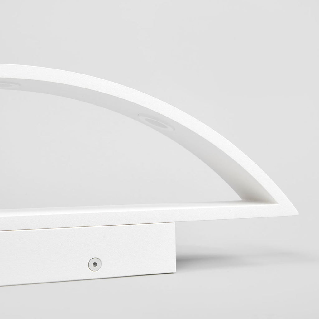 LED-vegglampe Yona matt hvit 37,5 cm varmhvit sideprofil