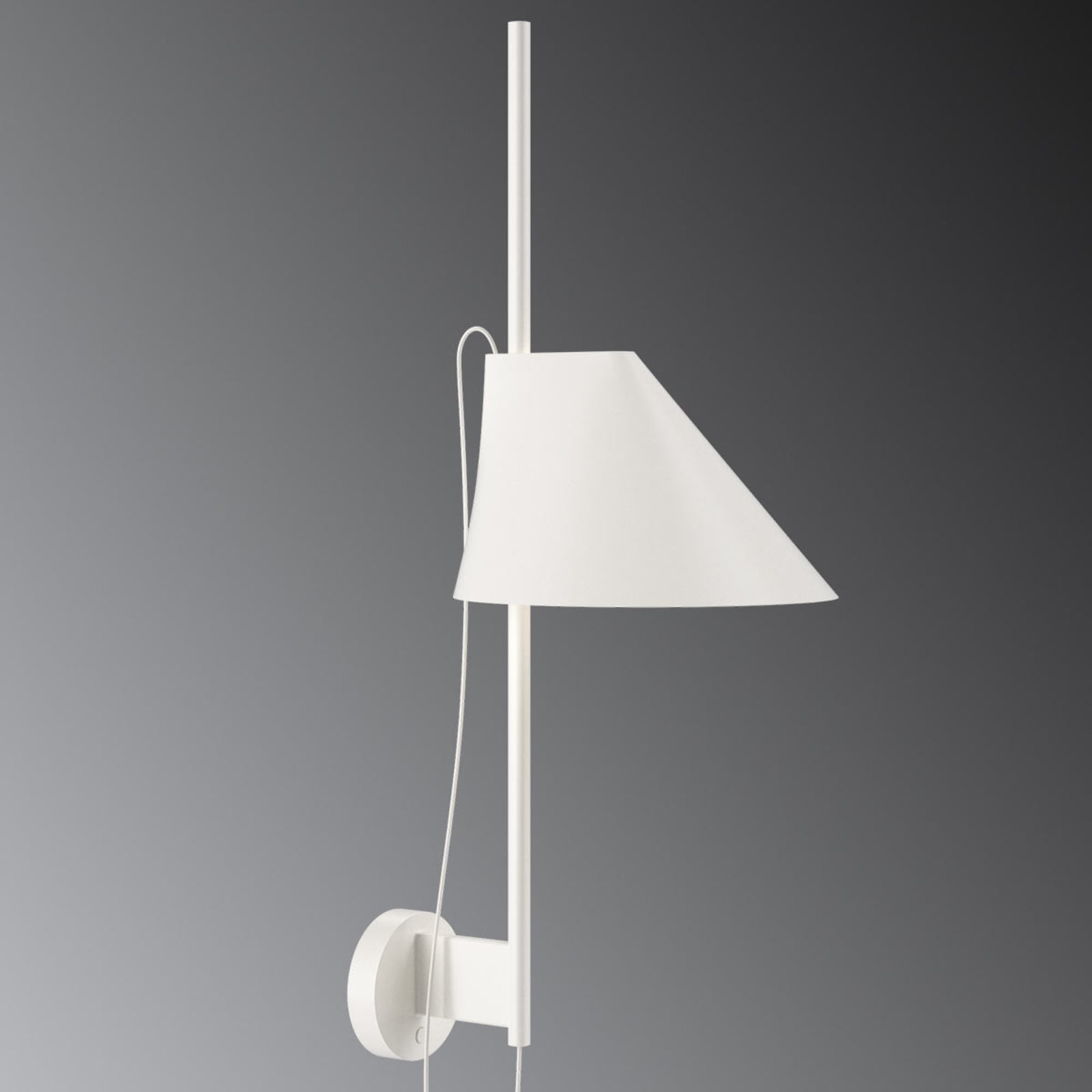 LED vegglampe Yuh dimbar hvit høydejusterbar detalj av dimmer