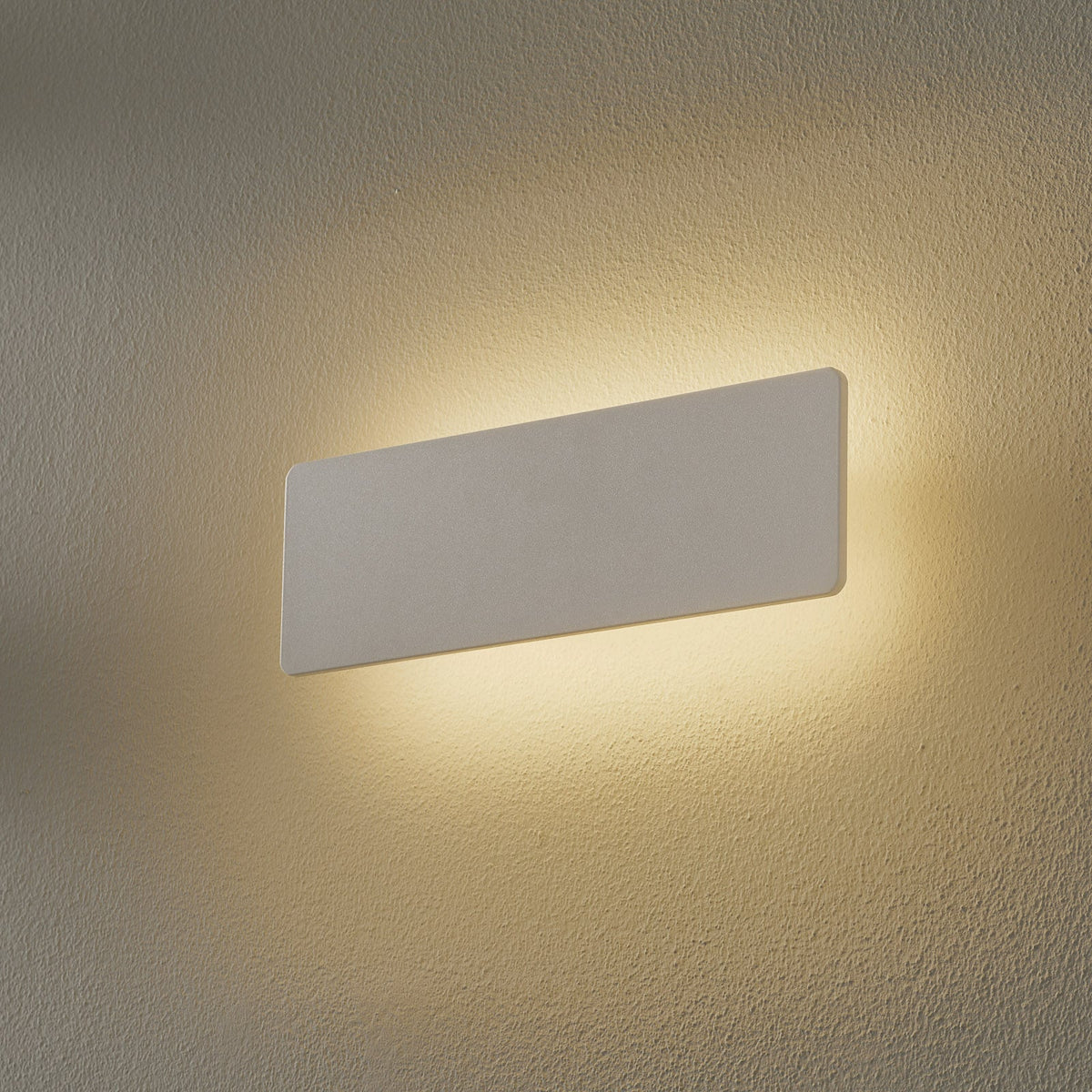 LED vegglampe Zig Zag hvit aluminium forfra