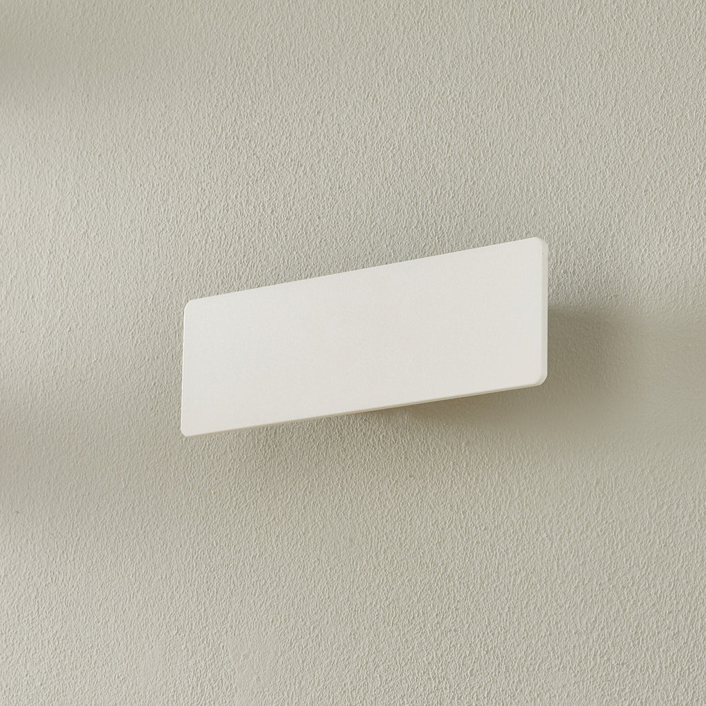 LED vegglampe Zig Zag hvit aluminium bakside