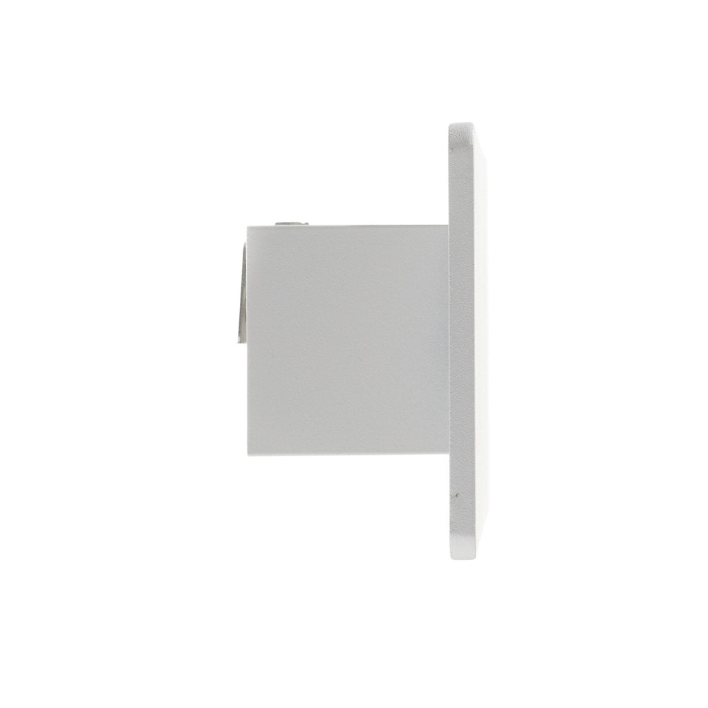 Montert LED vegglampe Zig Zag hvit aluminium i rom