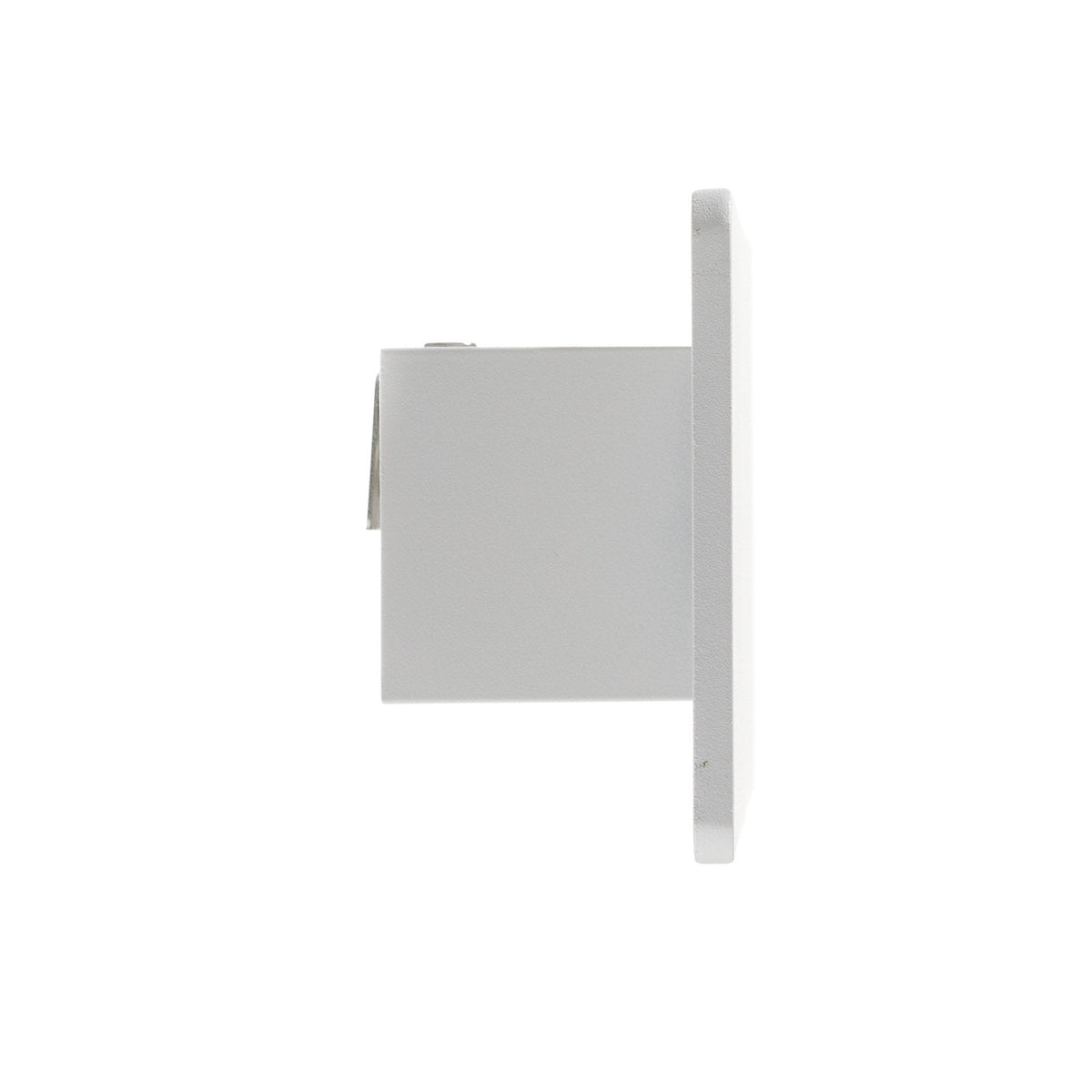 Montert LED vegglampe Zig Zag hvit aluminium i rom