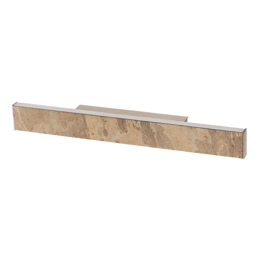 Montert LED vegglampe Zino skiferstein gull dimbar 52 cm i stue