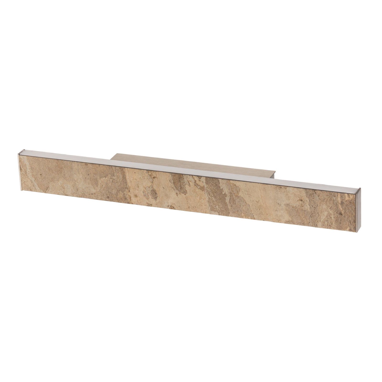 Montert LED vegglampe Zino skiferstein gull dimbar 52 cm i stue