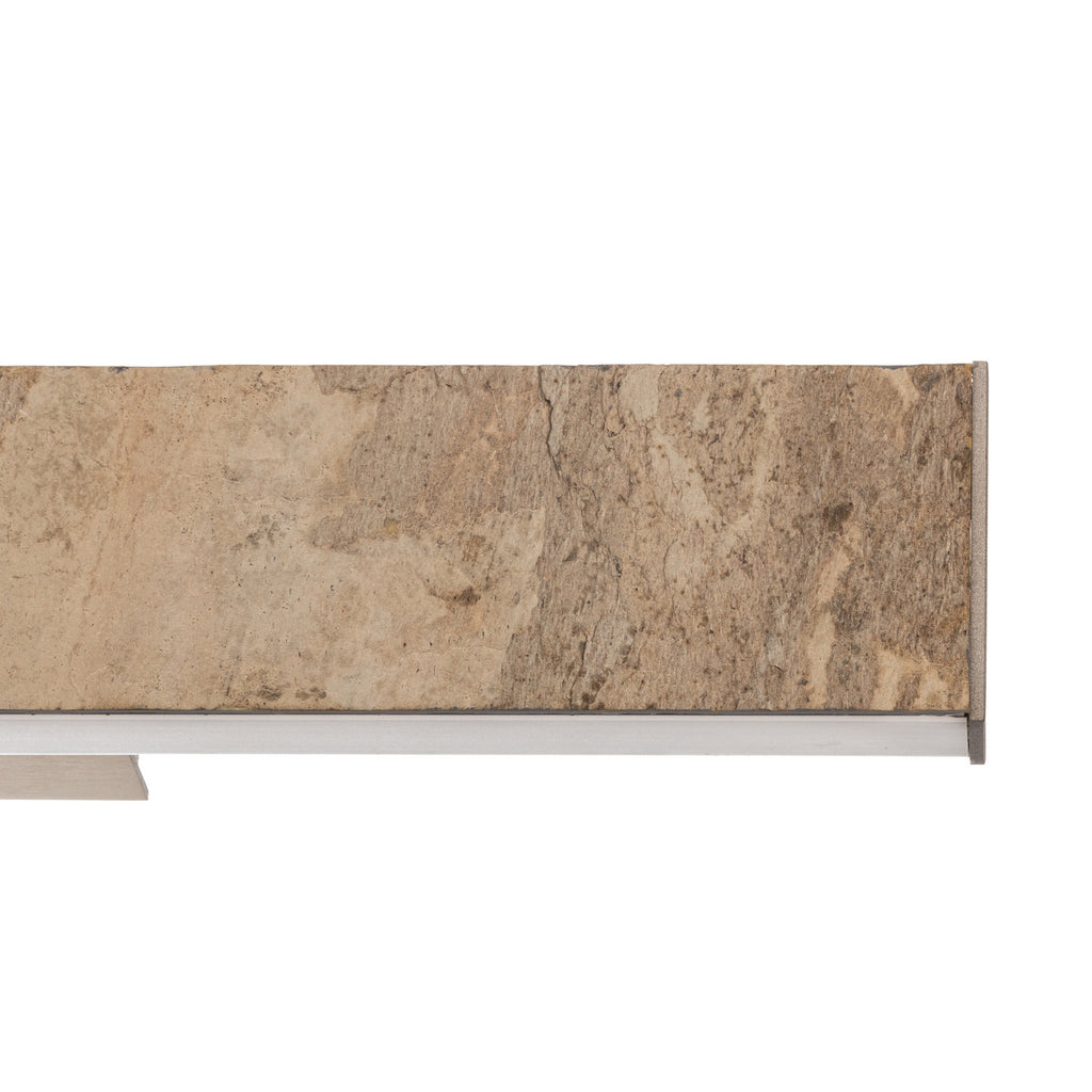 LED vegglampe Zino skiferstein gull dimbar 52 cm sideprofil