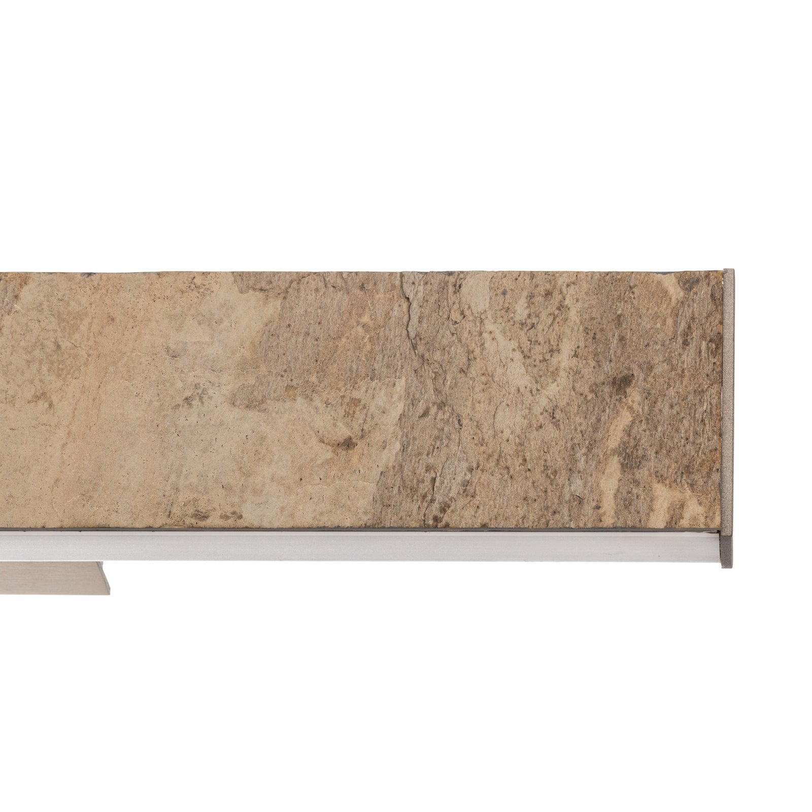 LED vegglampe Zino skiferstein gull dimbar 52 cm sideprofil