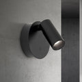 LED veggspot Luxy oppladbar svart aluminium CCT dimbar forfra