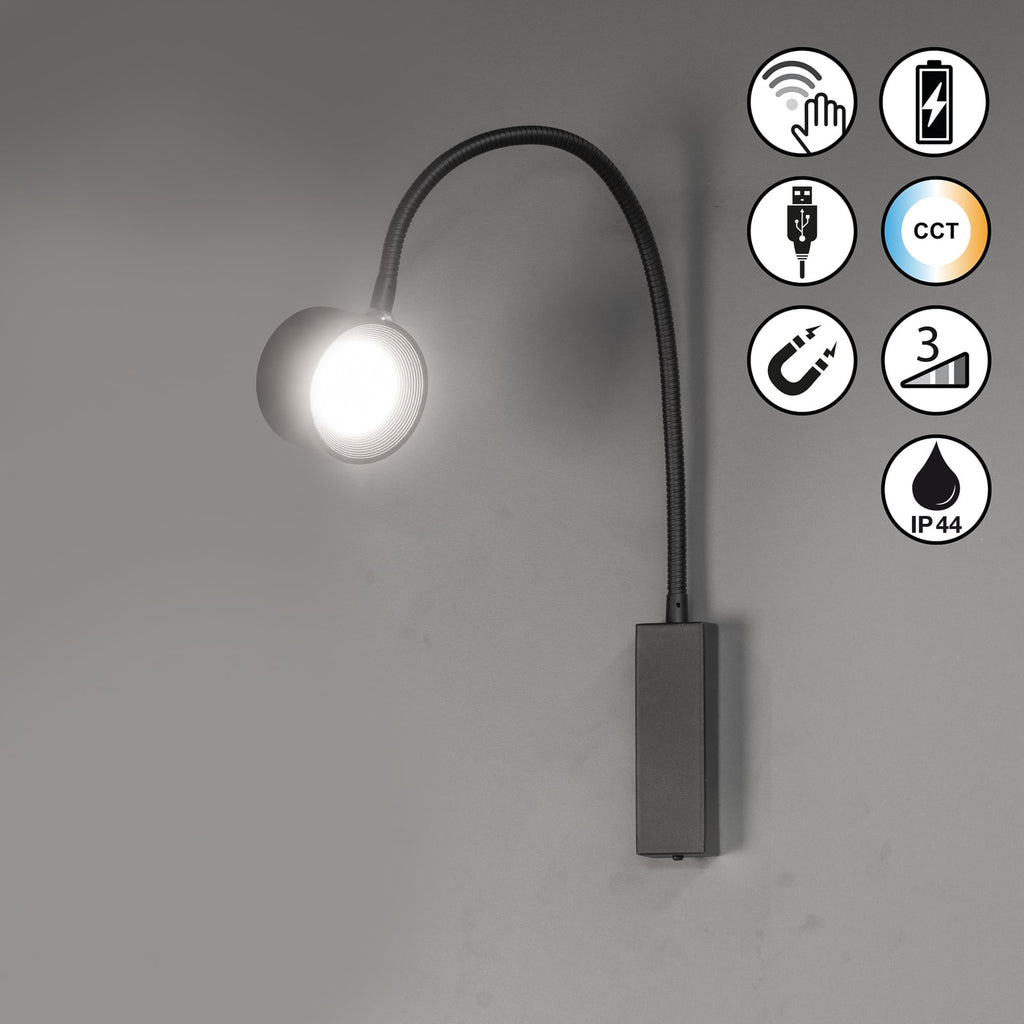 LED veggspot Magnetic flex montert på vegg