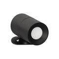 LED veggspot Magnetic oppladbar svart dimbar CCT IP54 forfra
