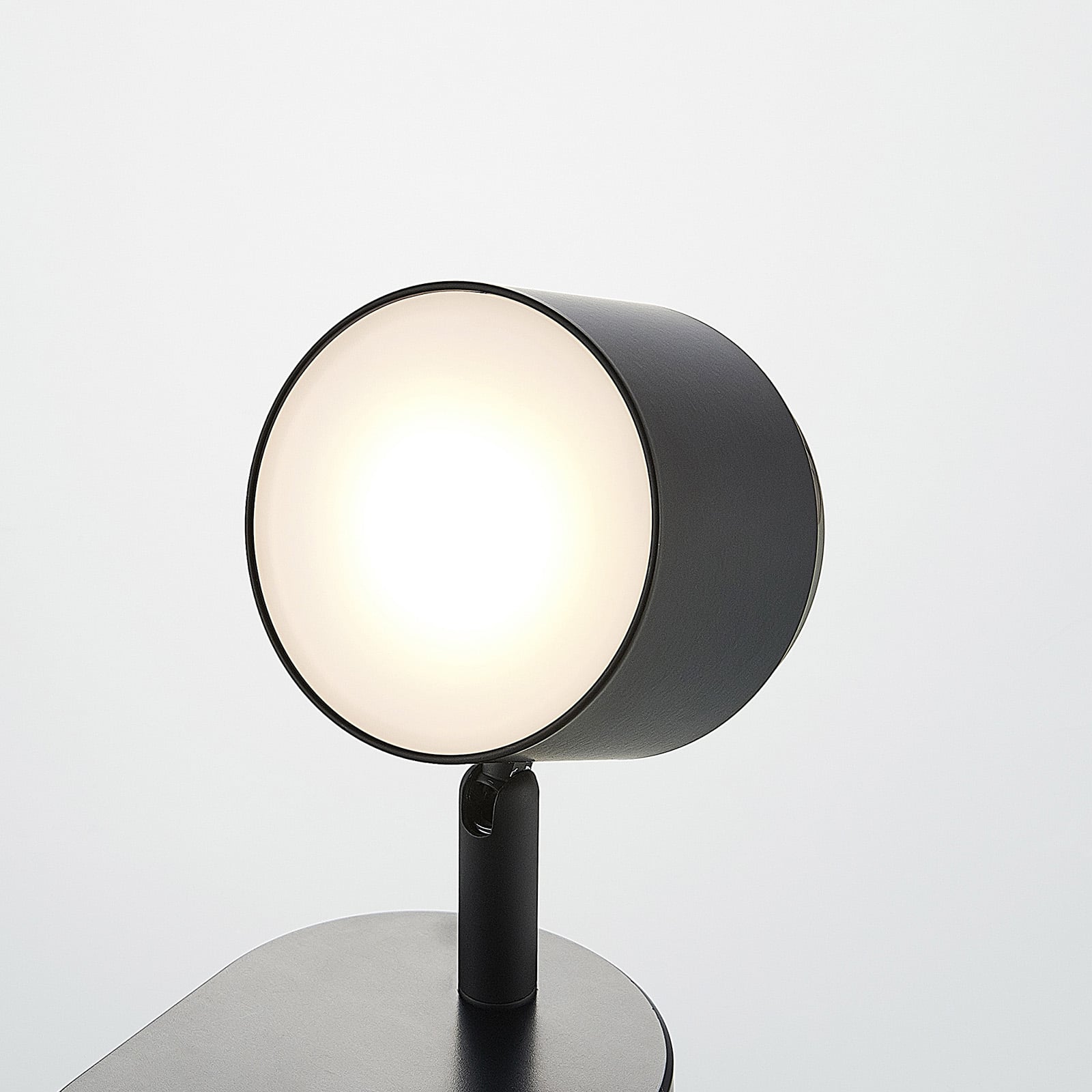 LED veggspot Marrie svart med bryter 3,5W varmhvit - Lindby