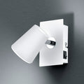 LED veggspot Narcos svingbar hvit metall 6W varmhvit forfra