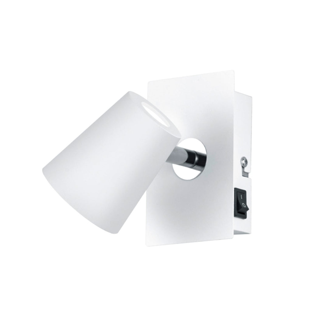 LED veggspot Narcos svingbar detalj hvit metall 6W varmhvit
