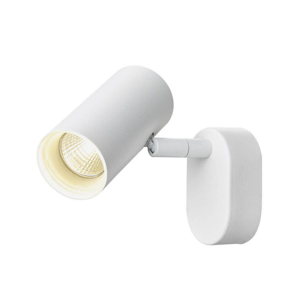Frontbilde av LED veggspot Noblo hvit dimbar 6W 3000K CRI90