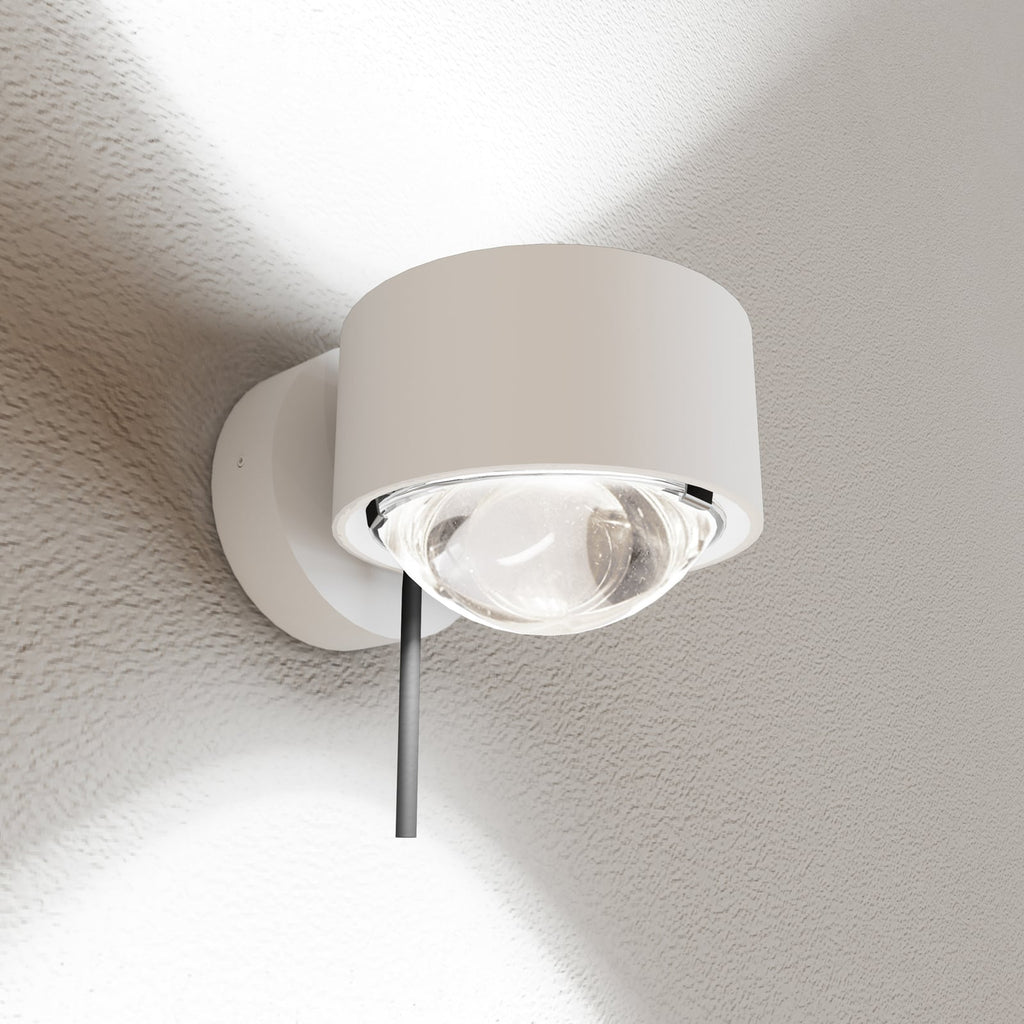 LED veggspot Puk! 80 Wall dimbar hvit matt forfra