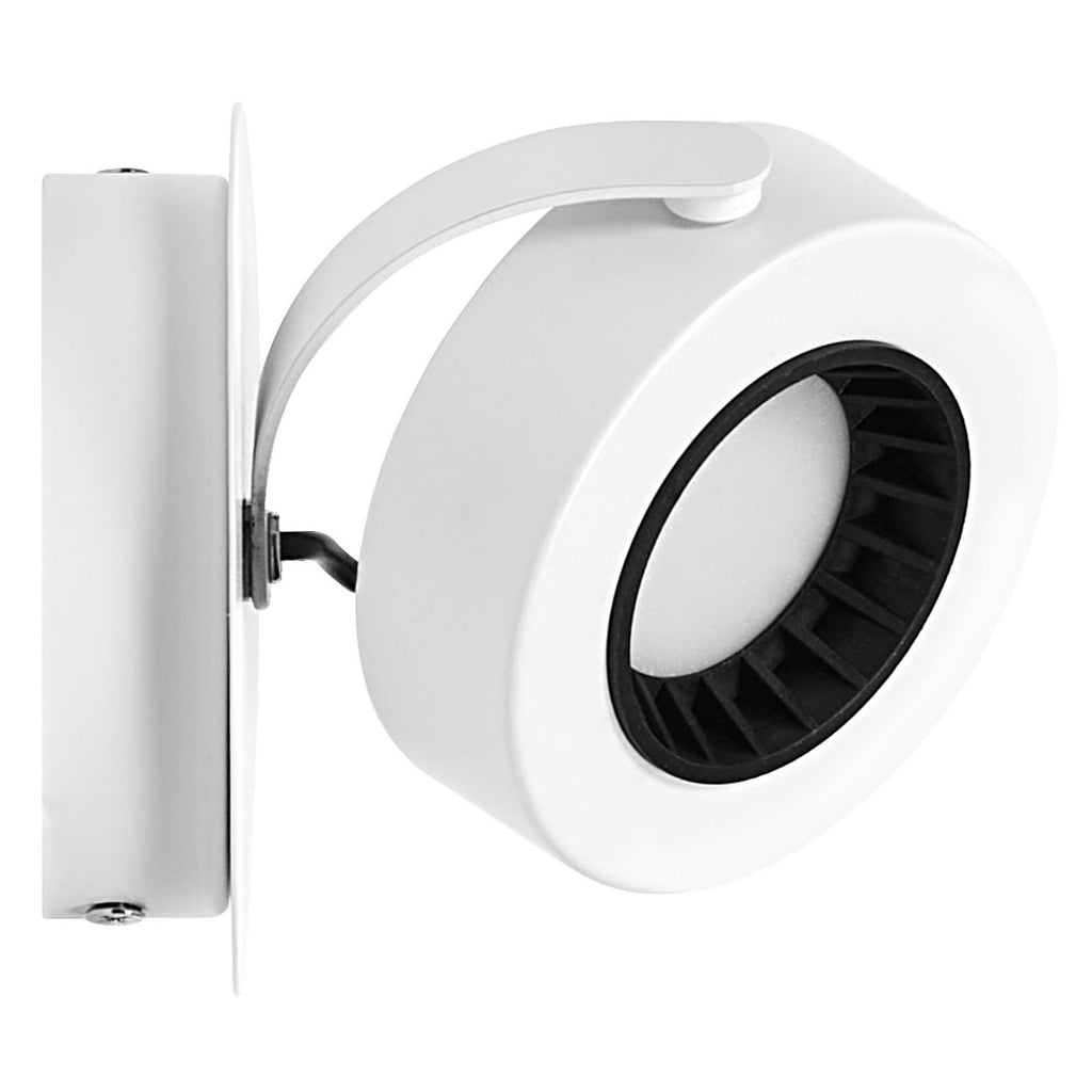 LED veggspot VENUS hvit 1-lys med bryter OSRAM nærbilde av bryter