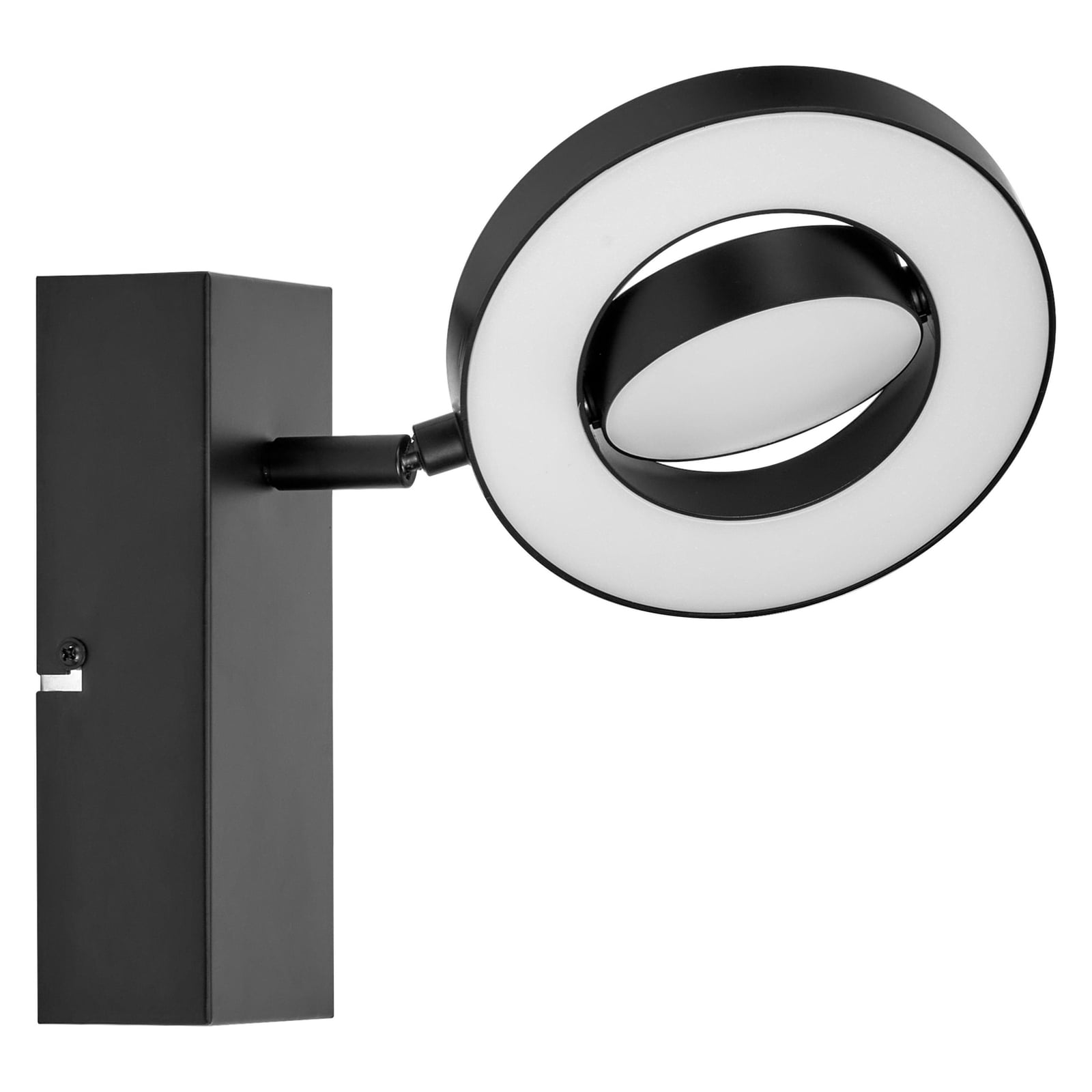 Bakside av LED veggspot Saturn CCT svart med bryter 11W LEDVANCE