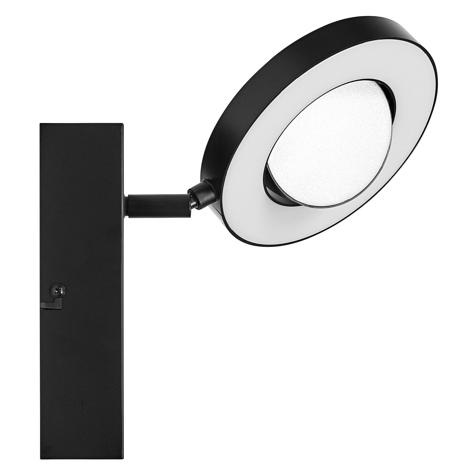Detalj av LED veggspot Saturn CCT svart med bryter 11W LEDVANCE