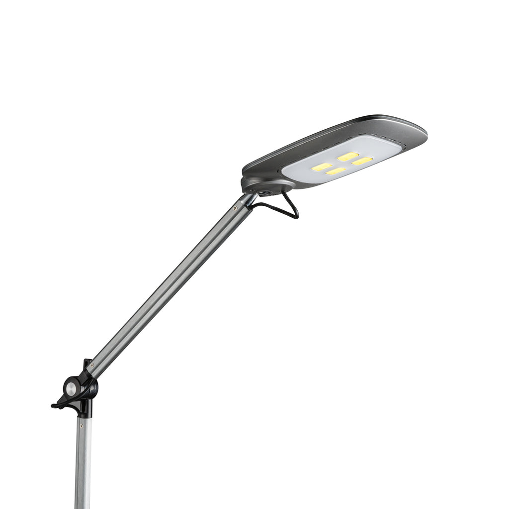 LED bordlampe Pattaya justerbar sølvgrå CCT dimbar 9W justerbare ledd