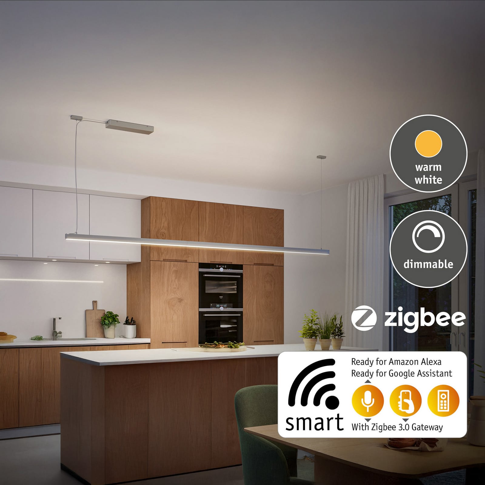 Linion strømforsyning Power Box matt krom Zigbee med koblinger