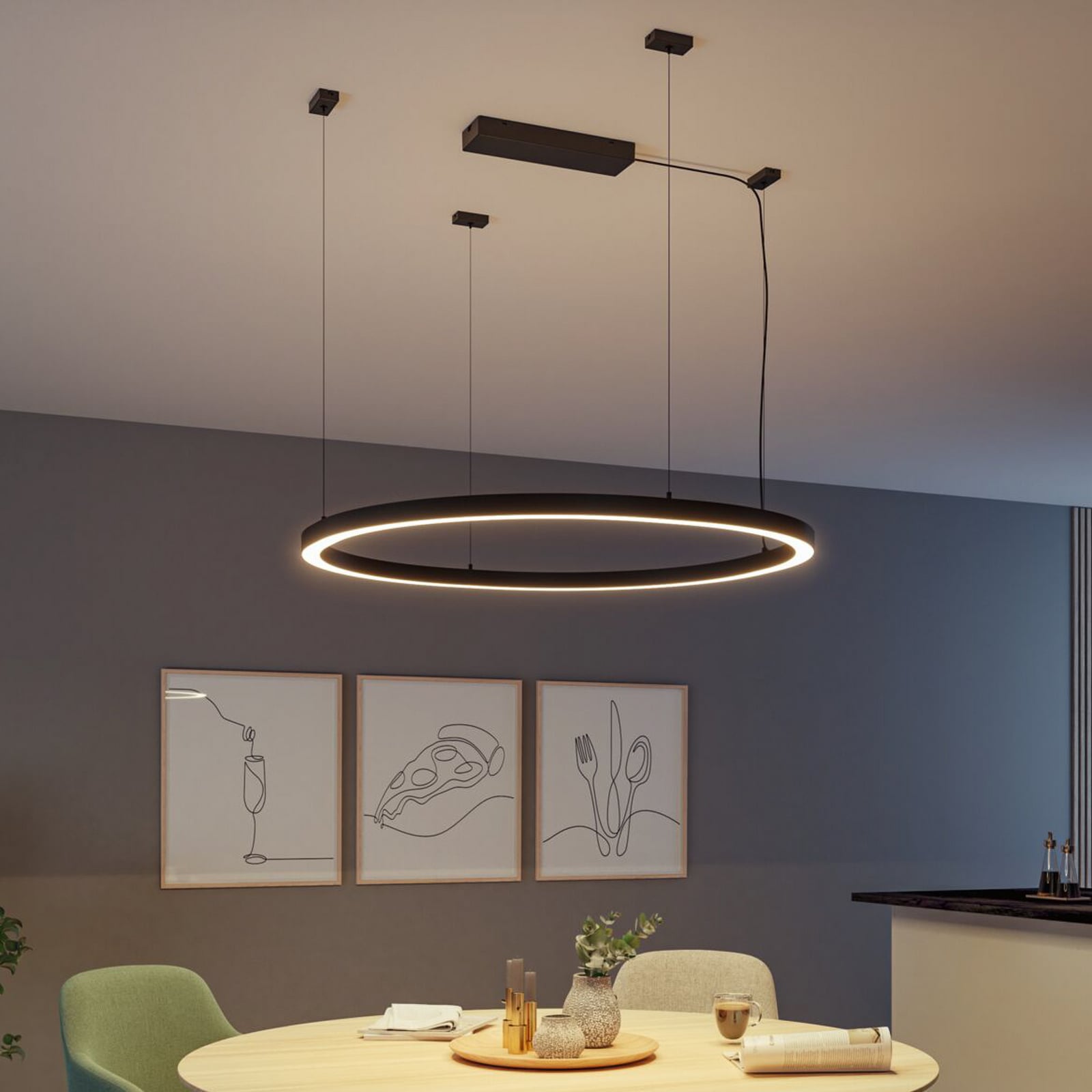 Linion strømforsyning Power Box svart Zigbee bakside med tilkoblinger