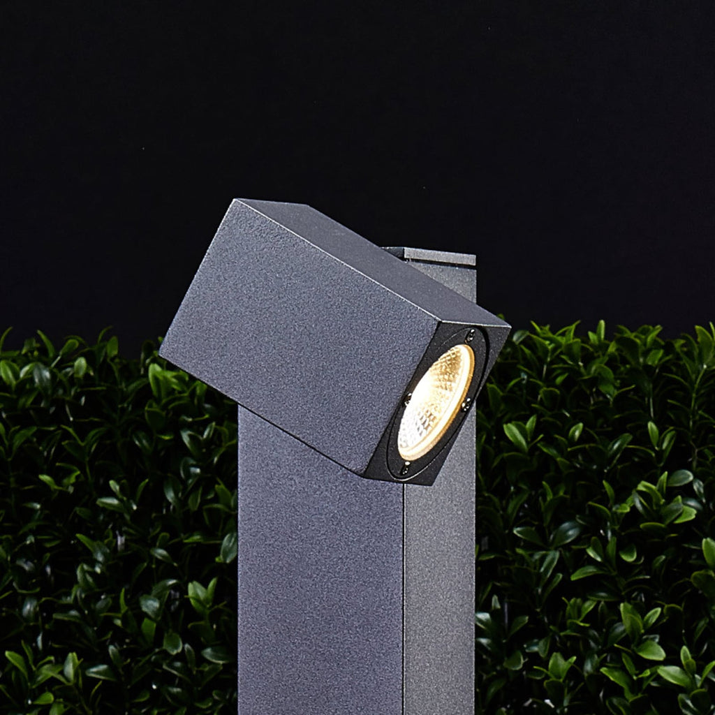 Lorik LED sti-lampe svingbart hode grafitt 65 cm sett bakfra