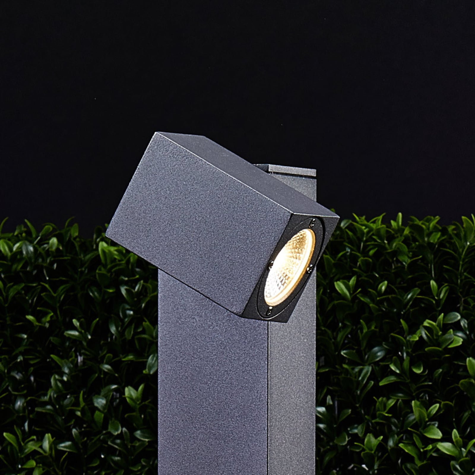 Lorik LED sti-lampe svingbart hode grafitt 65 cm sett bakfra