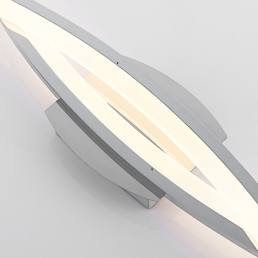 Lysbuer på LED taklampe Elarit dimbar krom 104 cm