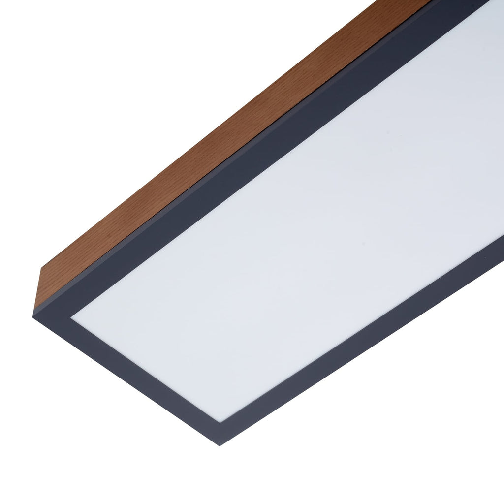 Lysdetalj på LED taklampe Laviona CCT med fjernkontroll 80 cm grafitt