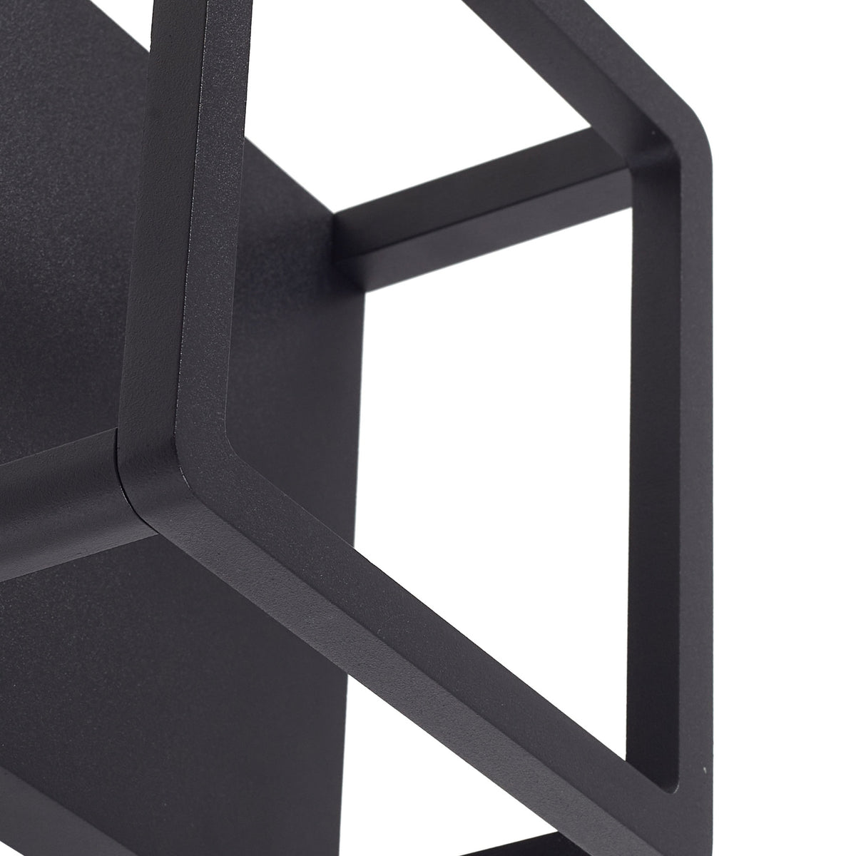 LED utevegglampe Thorvid svart aluminium lysdetalj