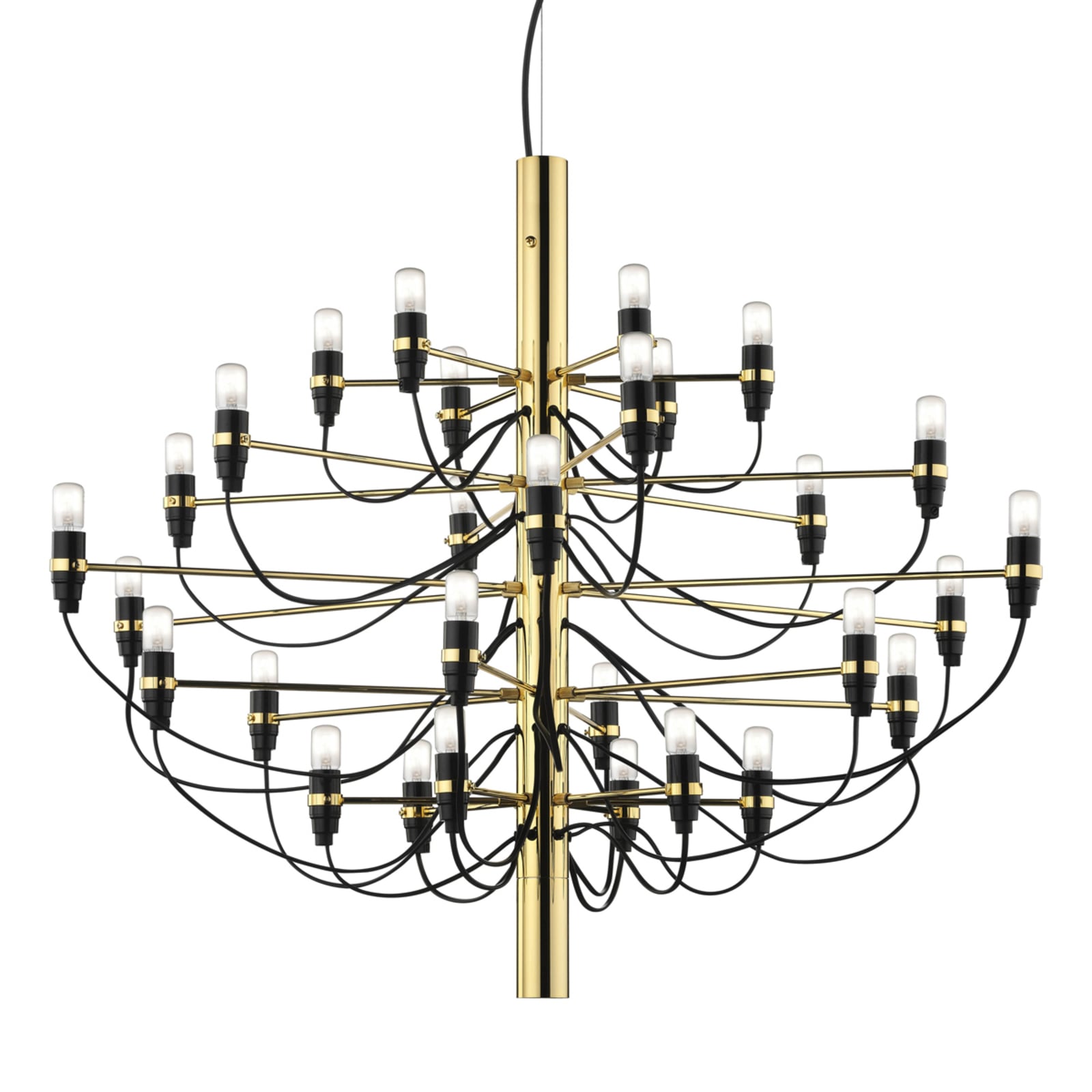 Lysekrone 2097/50 LED dimbar messing Ø100 cm E14 forfra