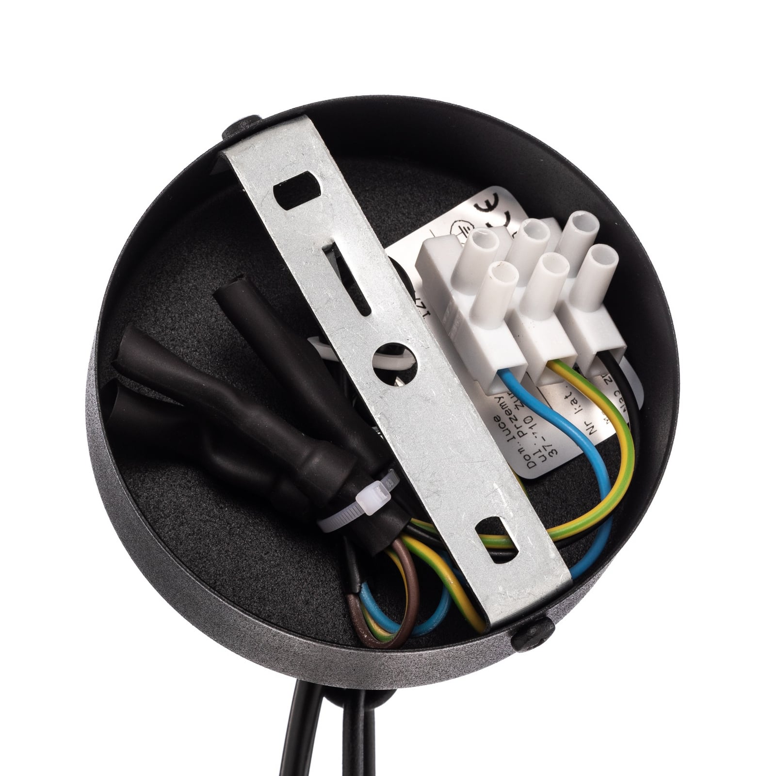 Montering av Lysekrone Ampli 6-armet svart/gull stål Ø52 cm E14