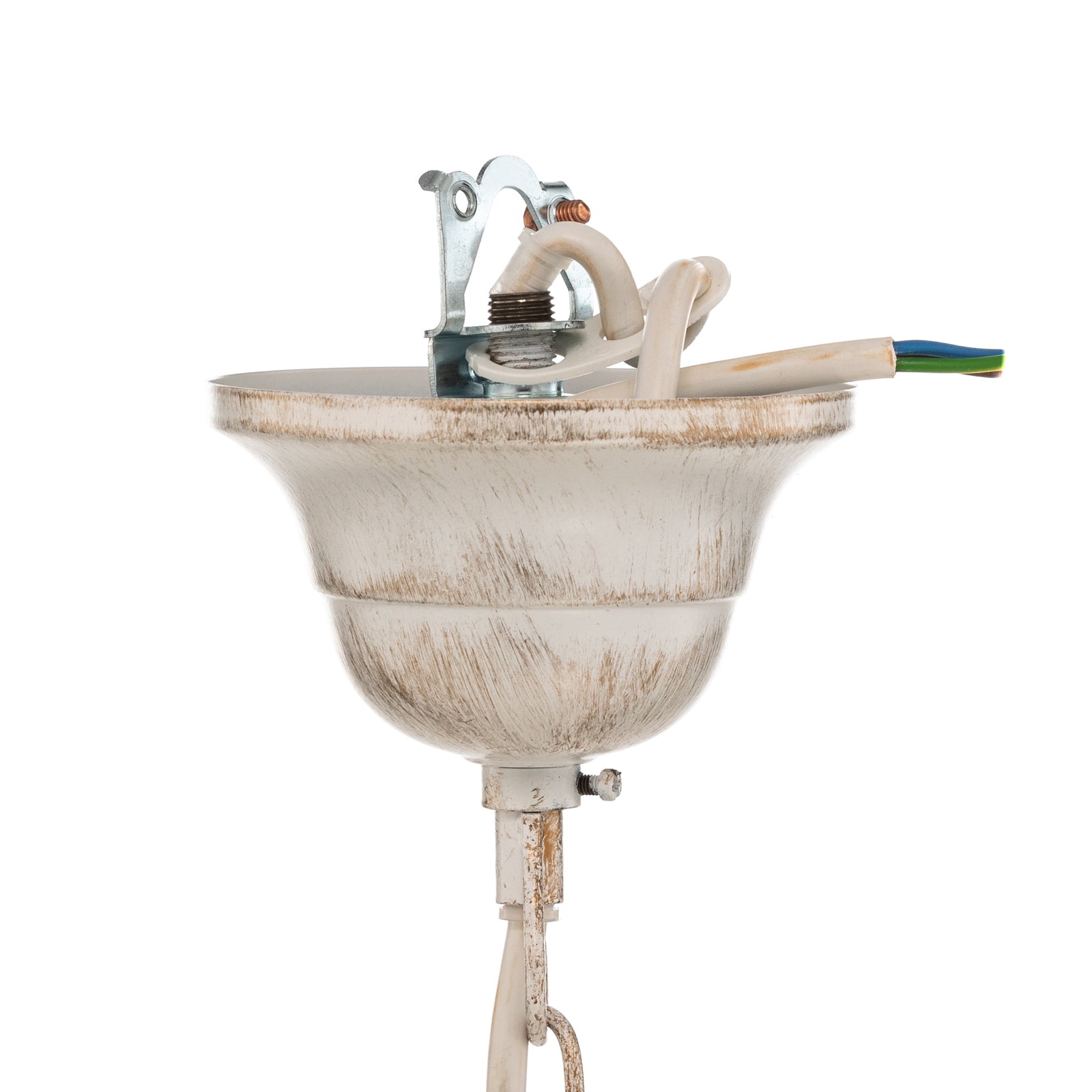 Lysekrone Cesta 5-lys krystallglass K9 dimbar Ø55 cm detalj av lyskilde