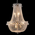 Lysekrone CR55 12-lys med krystallglass forfra