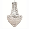 Lysekrone Crystal 11-lys krom glass Ø52 cm dimbar forfra