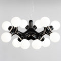 Lysekrone DNA Chandelier XL 15-lys svart dimbar forfra