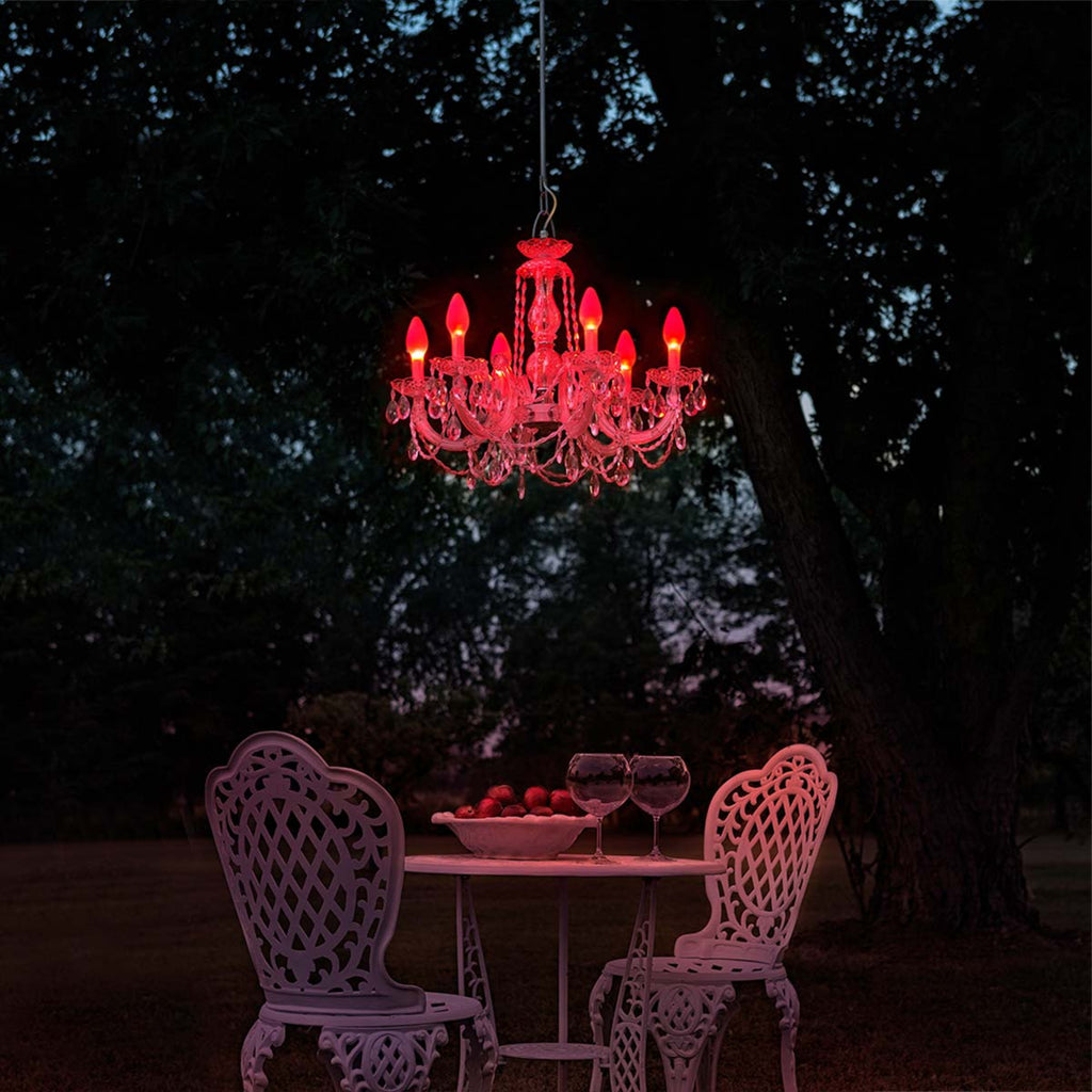 Nærbilde av LED-lys i Lysekrone Drylight S6 RGB appstyrt