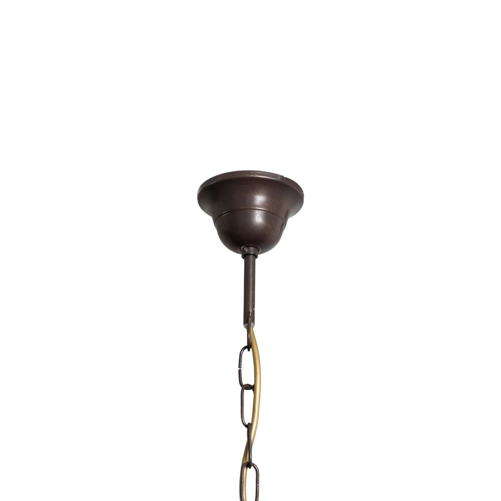 Nærbilde av Lysekrone Gretel 5-lys bronse metall E14 Ø65 cm