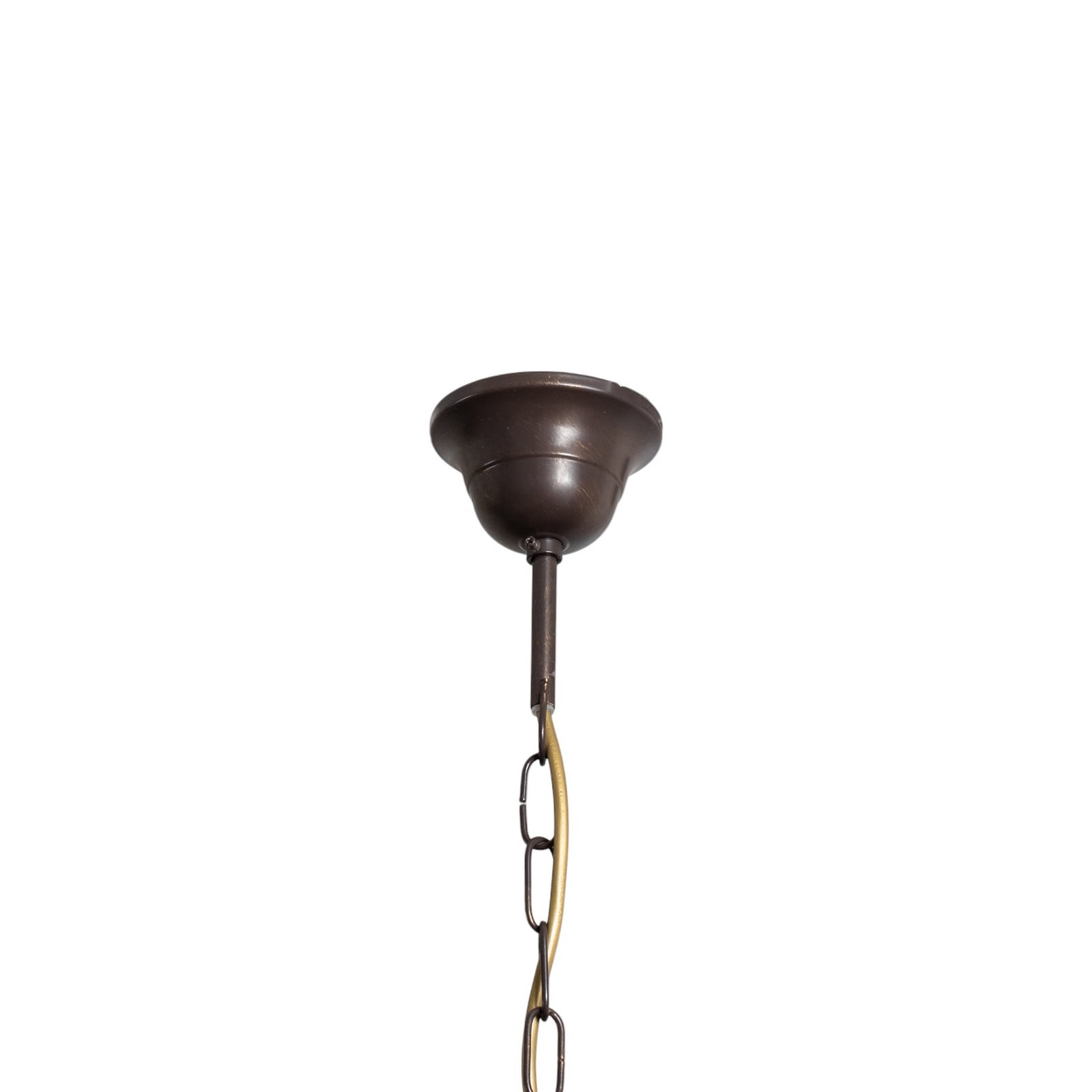Nærbilde av Lysekrone Gretel 5-lys bronse metall E14 Ø65 cm