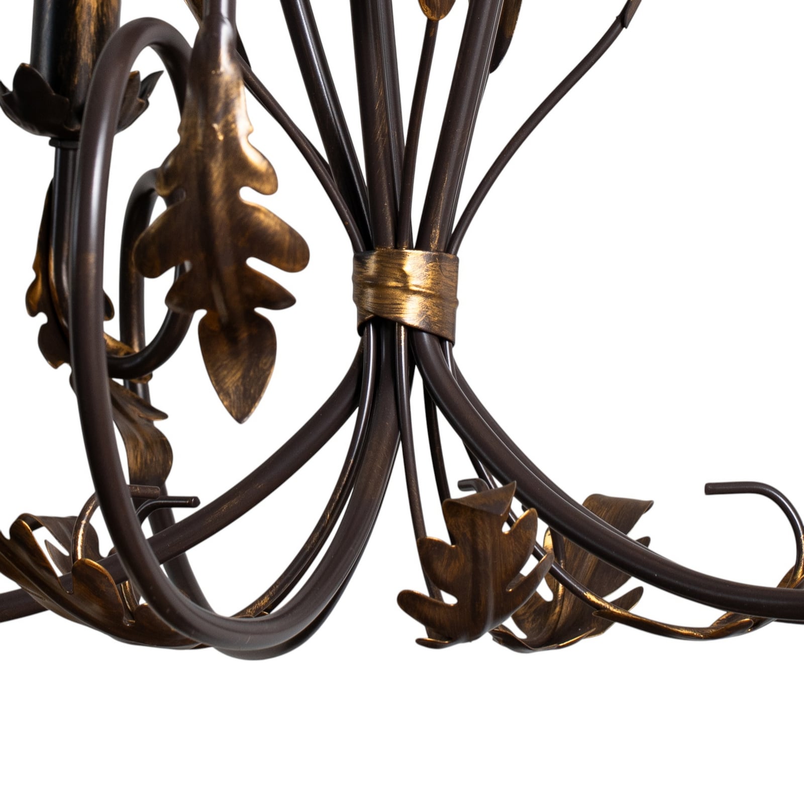 Lysekrone Gretel 5-lys bronse metall E14 Ø65 cm designfinish