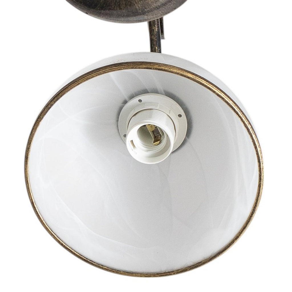 Lysekrone Korfu 3-lys antikk gull Ø68 cm glassdetalj