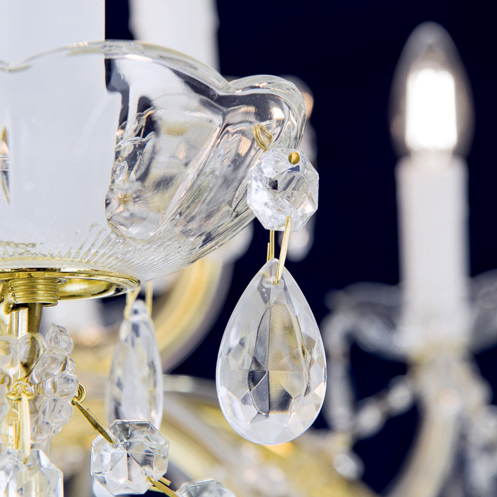 Sidebilde av Lysekrone Marie Claire krystallglass 15-lys