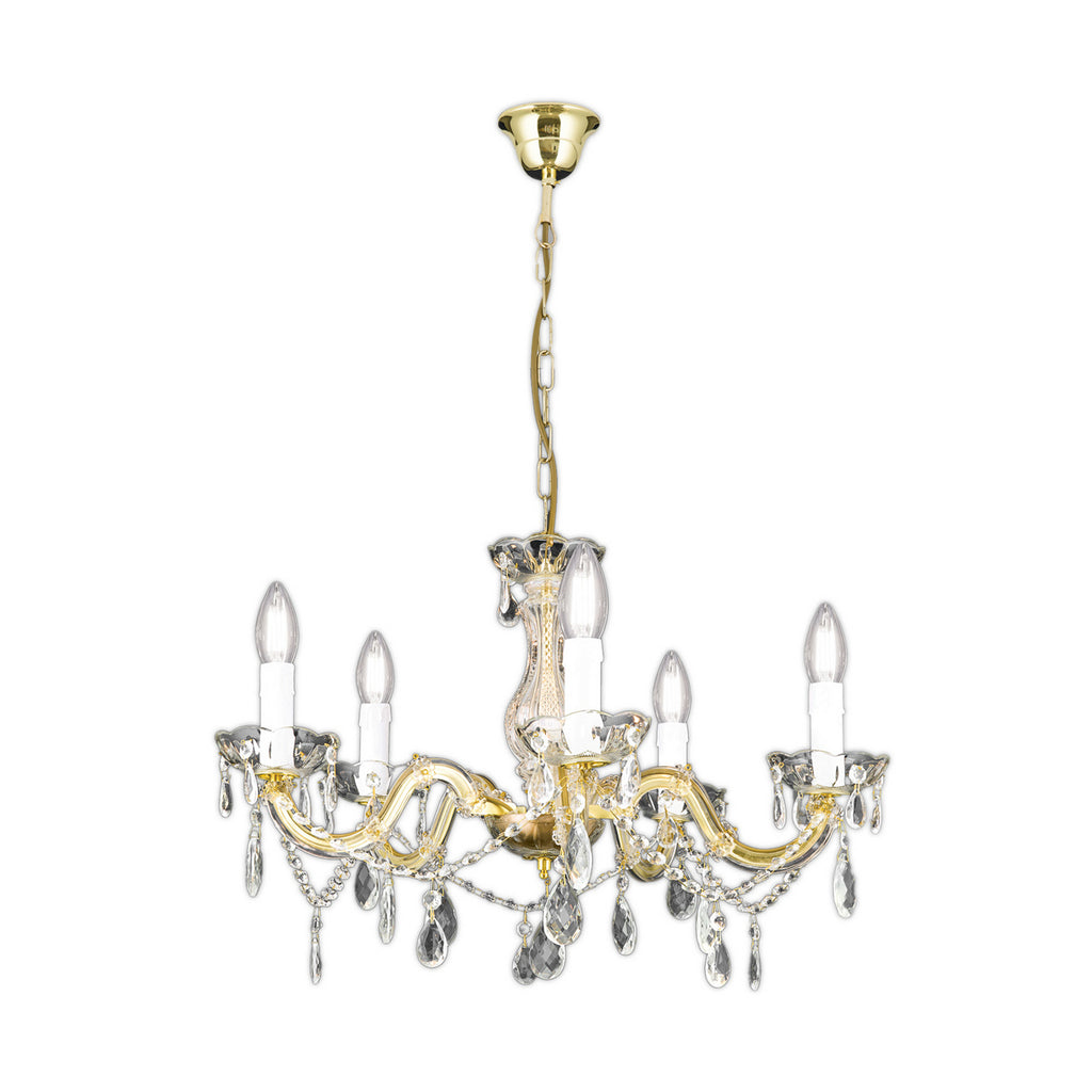 Lysekrone Marie Claire krystallglass detalj av krystallglass