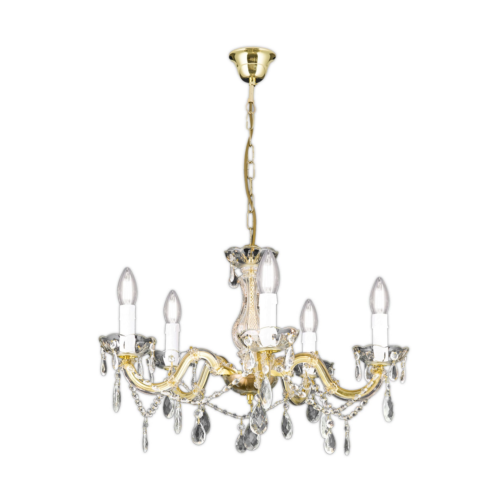 Lysekrone Marie Claire krystallglass detalj av krystallglass
