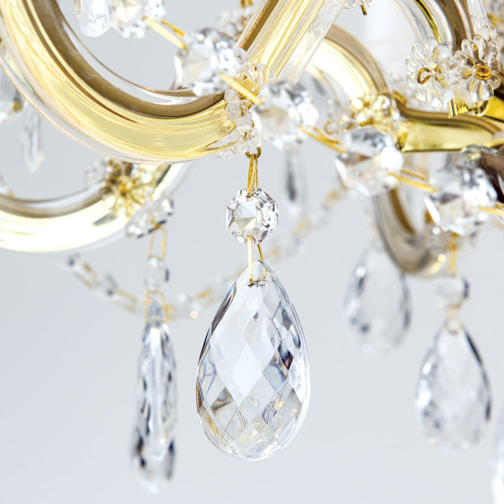 Lysekrone Marie Claire krystallglass lysarmaturer