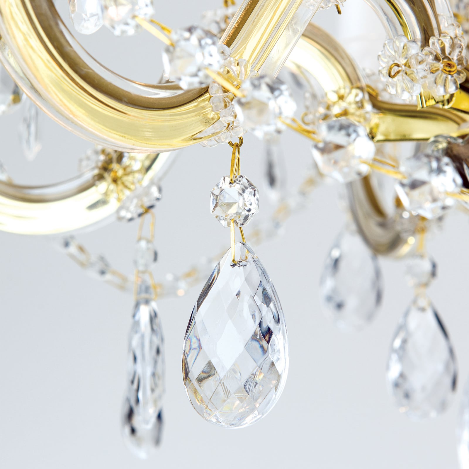 Lysekrone Marie Claire krystallglass lysarmaturer