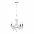 Lysekrone Marie Therese 5-lys klar akrylglass foran