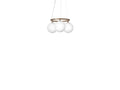 Lysekrone Miira 3 Circular opalglass dimbar bronse forfra
