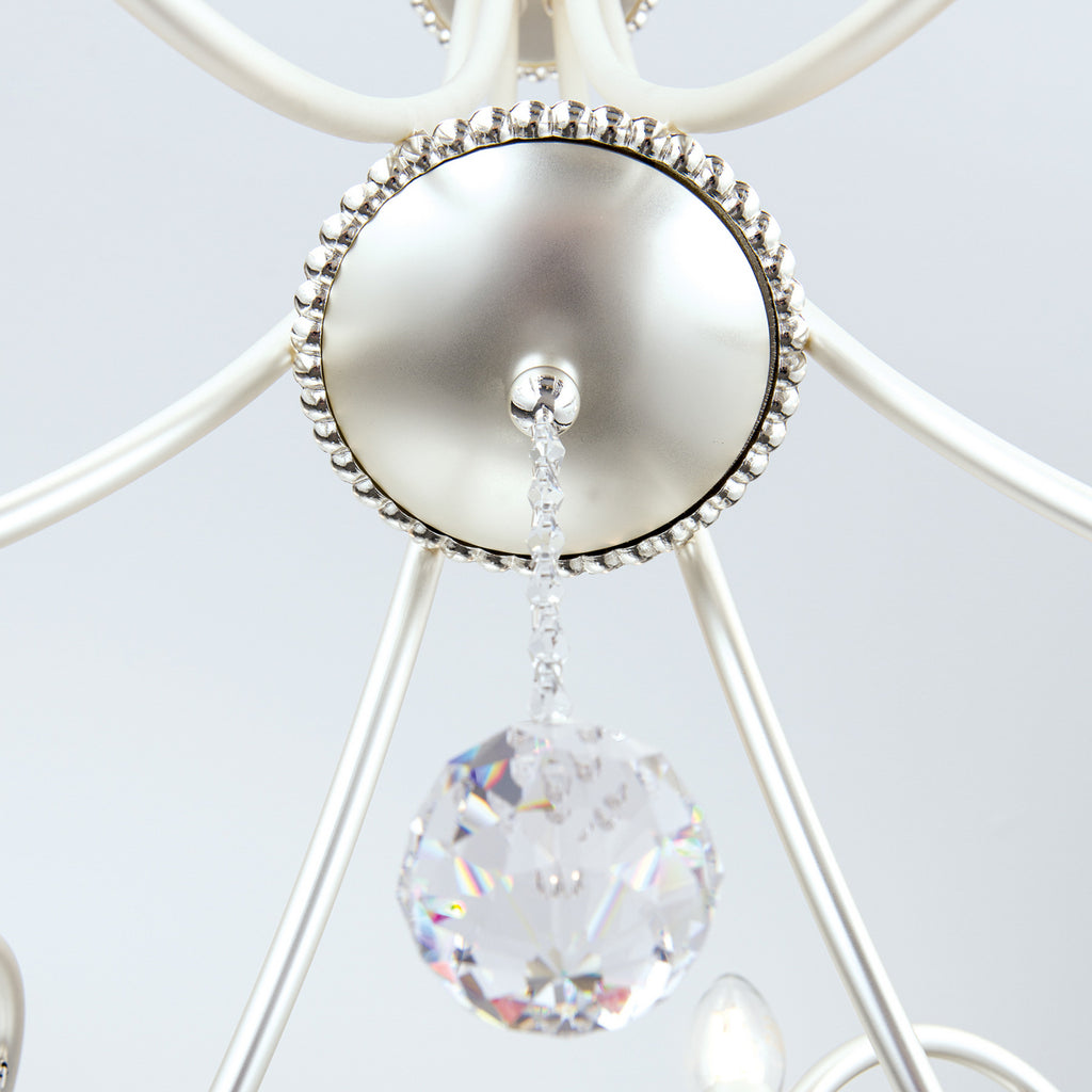 Sidebilde av Lysekrone Violetta Swarovski-krystall 6-armet